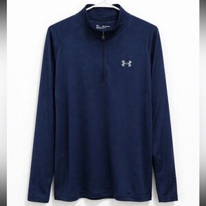 Under Armour Navy Blue Long Sleeve Performance Top 3XL Athletic Pullover